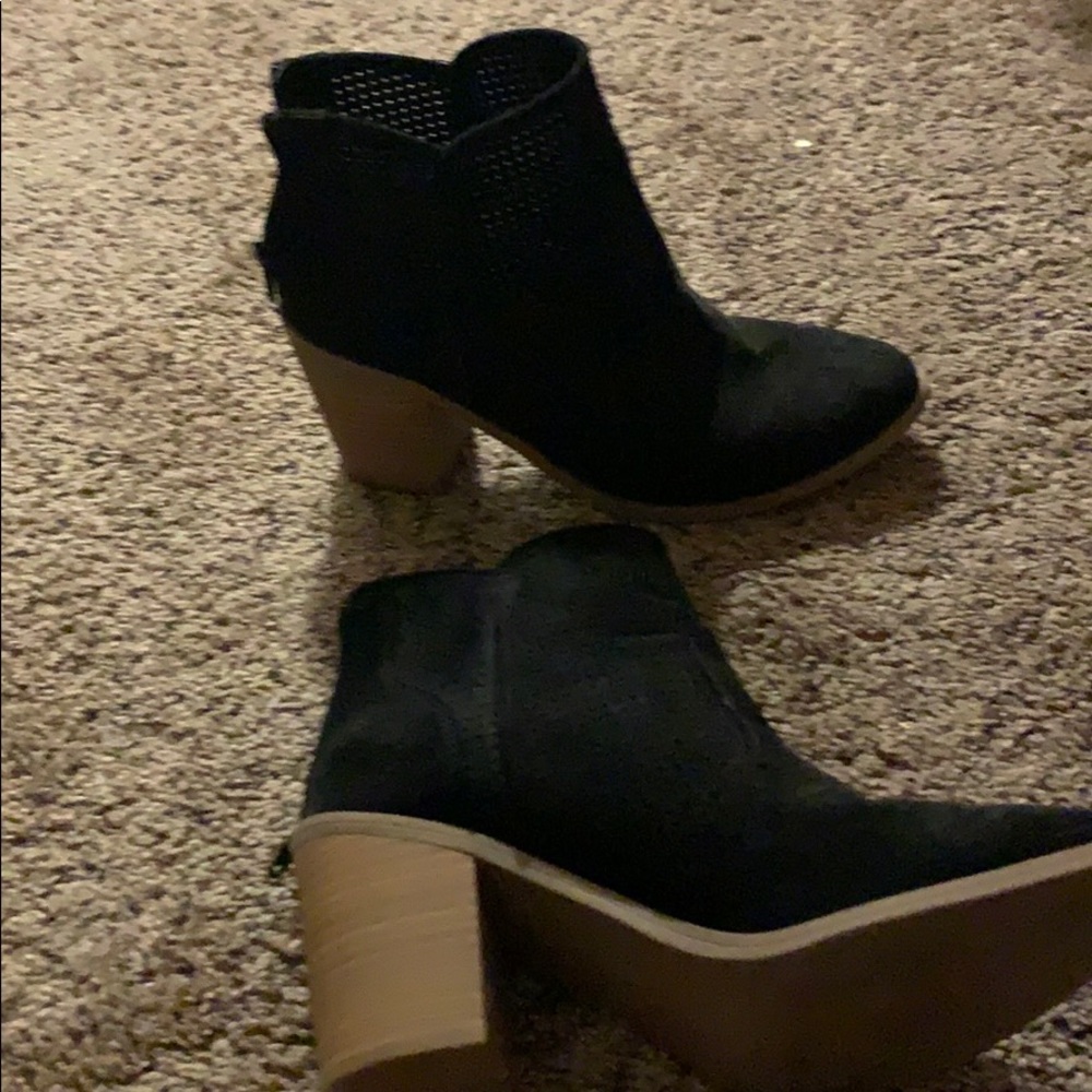 Black ankle boots